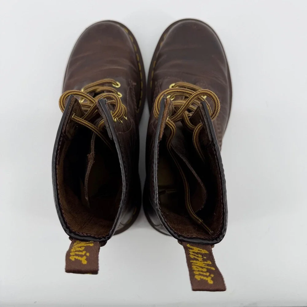 Dr. Martens 1460 Boots Unisex 7L 6M Brown Crazy Horse Leather 8-Eye 11822